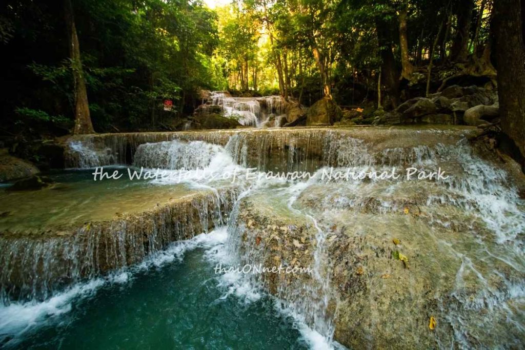 the Waterfalls of Erawan National Park the Waterfalls of Erawan National Park
