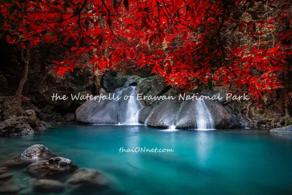 the Waterfalls of Erawan National Park the Waterfalls of Erawan National Park