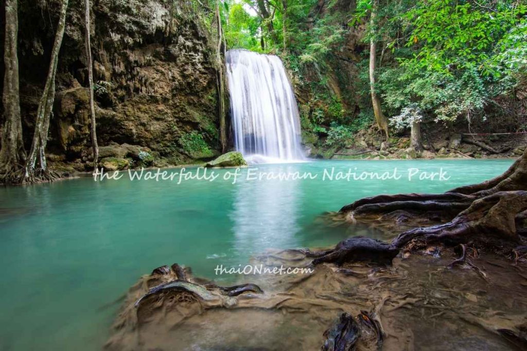 The Waterfalls of Erawan National Park The Waterfalls of Erawan National Park