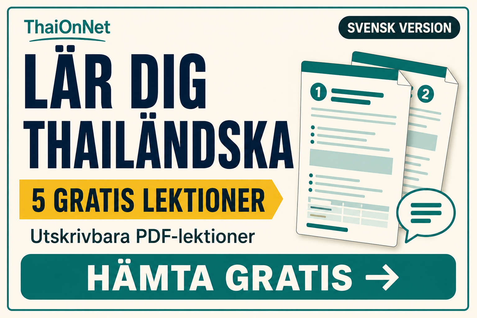 Lär dig Thailändska